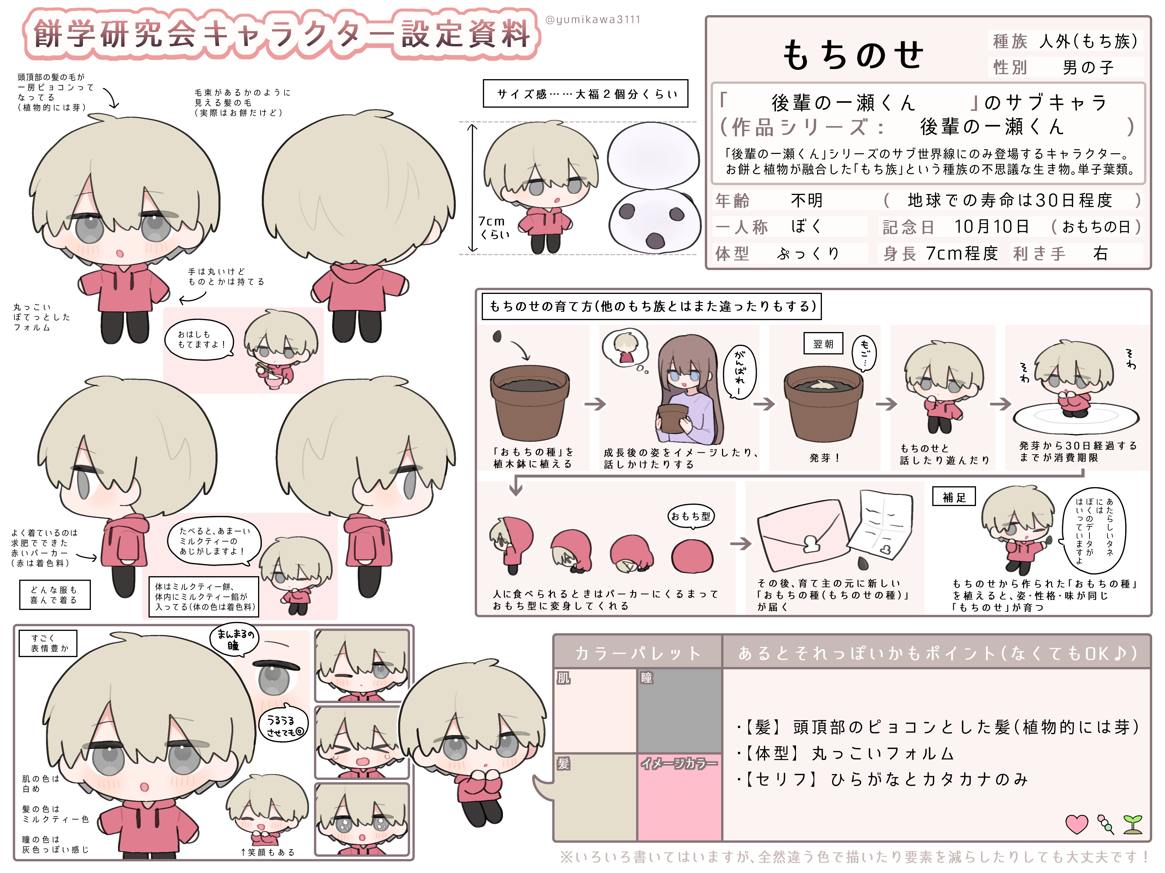 もちのせの設定資料